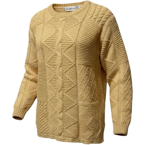 VTG 90s Eagle’s Eye Wool Oversized Fisherman Sweater...